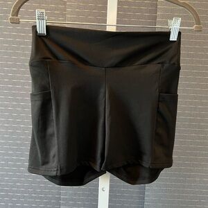 Oja Black Bike Shorts